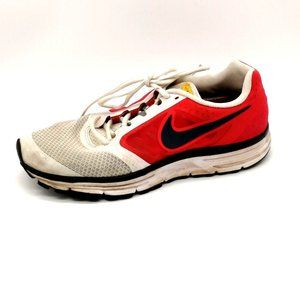 Nike Womens Sneaker Zoom Livestrong White Red Lace Up Walking‎ Shoe Low Top 8.5